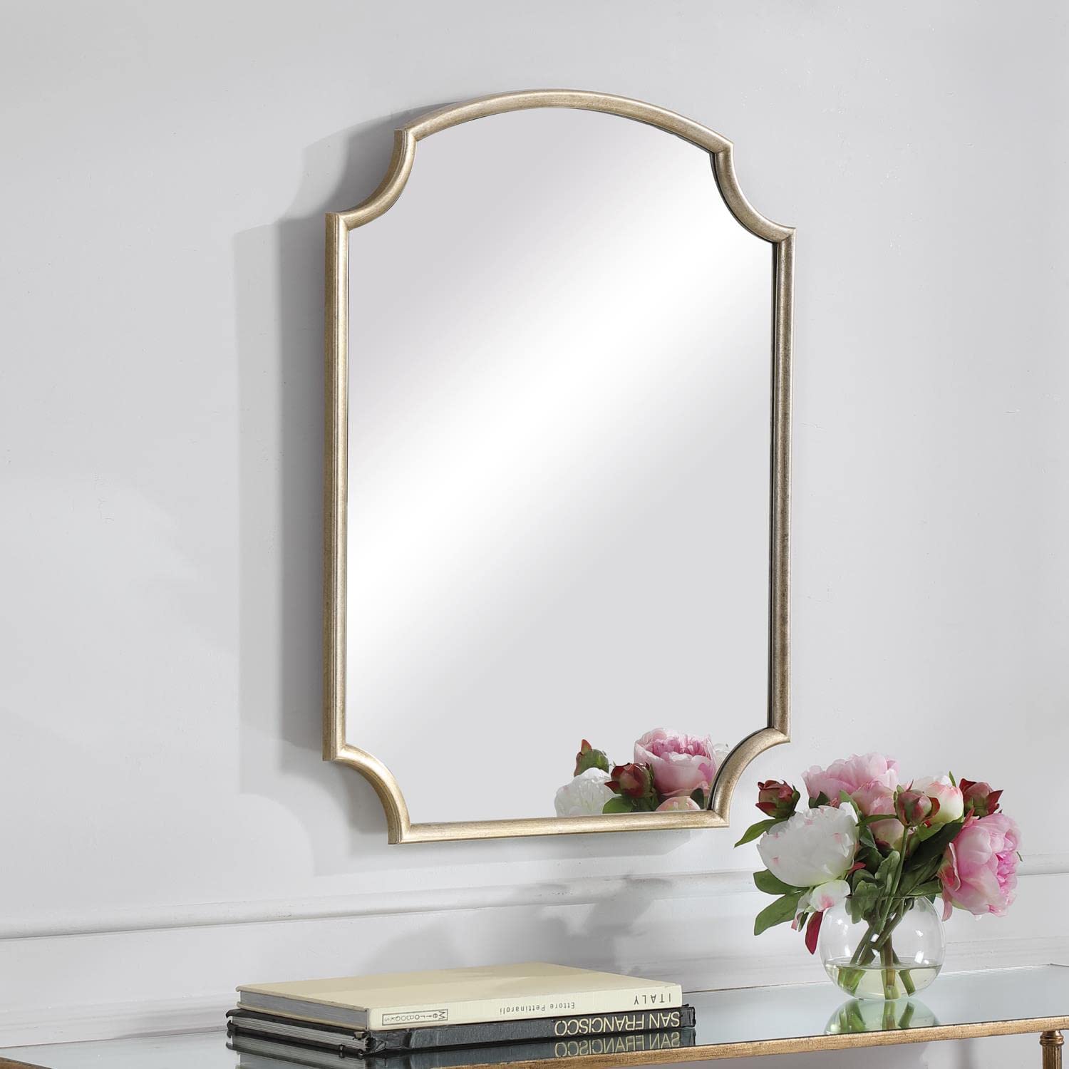 212 Main W00484 Accent Mirror Antiqued Golden Champagne