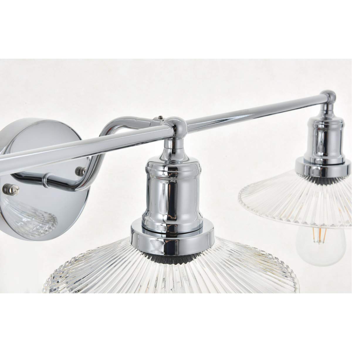 Living District Waltz 3 Light Chrome Wall Sconce