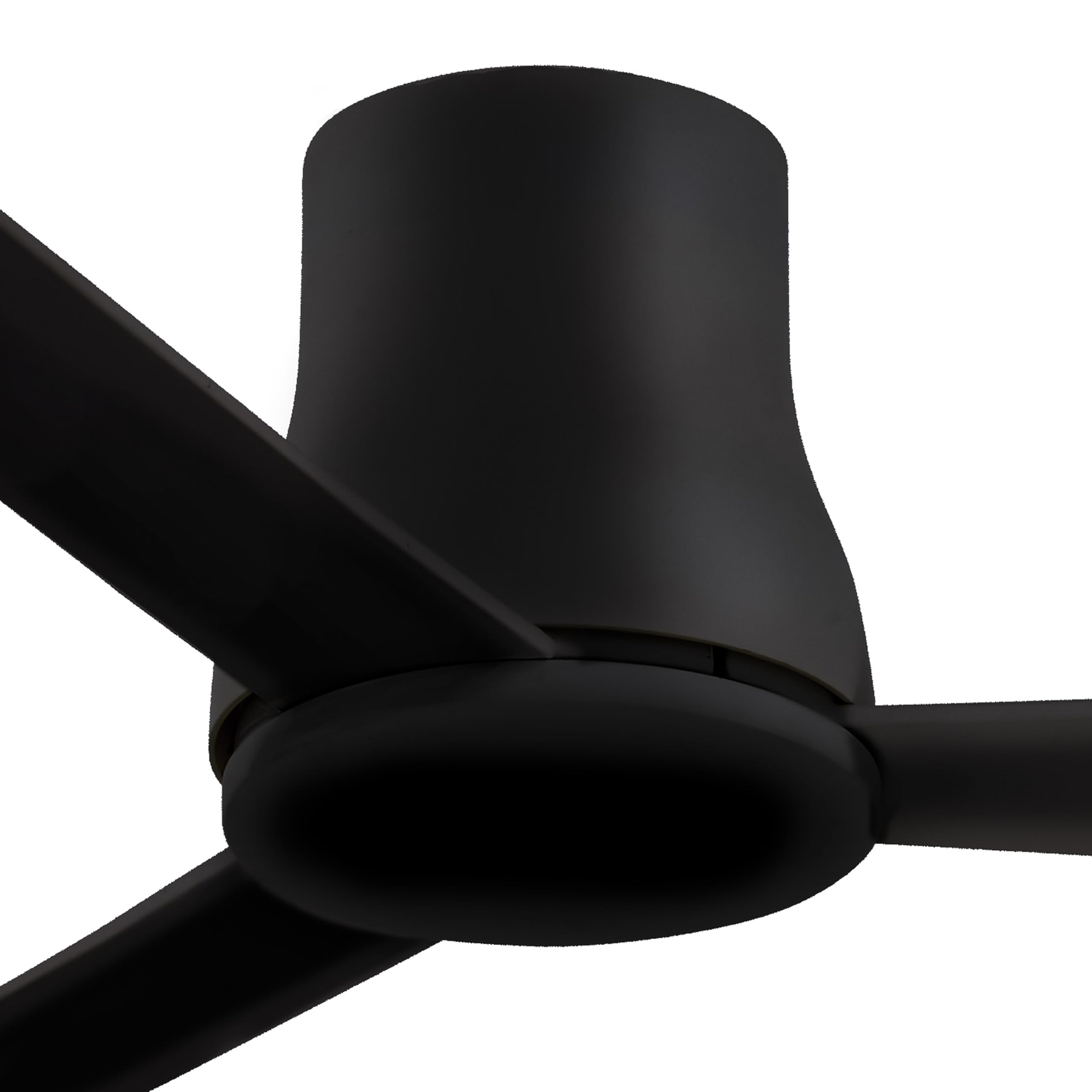 Minka-Aire Simple Flush Hugger 52" Hugger Ceiling Fan with Remote Control in Coal Black Finish, F873-CL