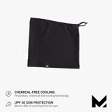 MISSION All Season Cooling Neck Gaiter Ski Mask For Men And Women, UPF 50 (Anthracite Black)
