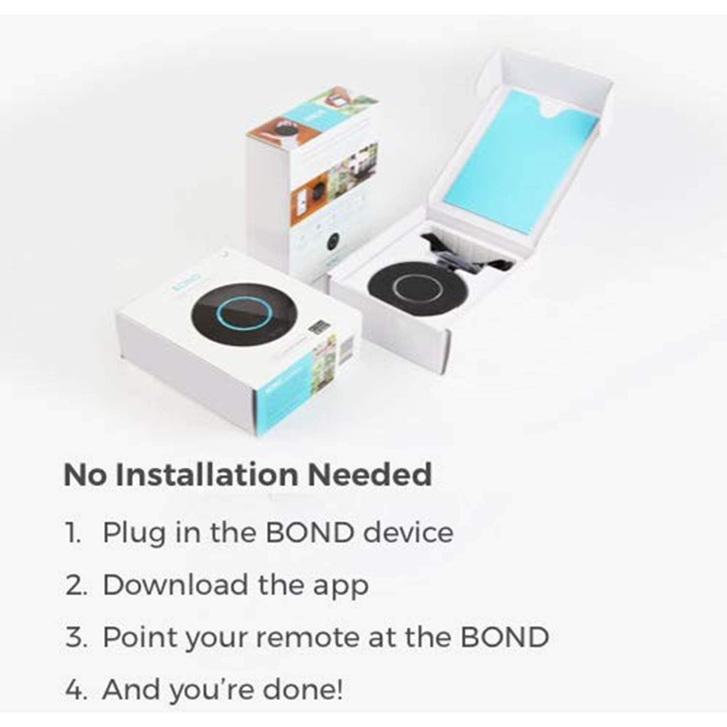 BOND | Add Wifi to Ceiling Fan, Fireplace or Somfy shades | Works with Alexa, Google Home | Remote Control with App | Works with iPhone or Android