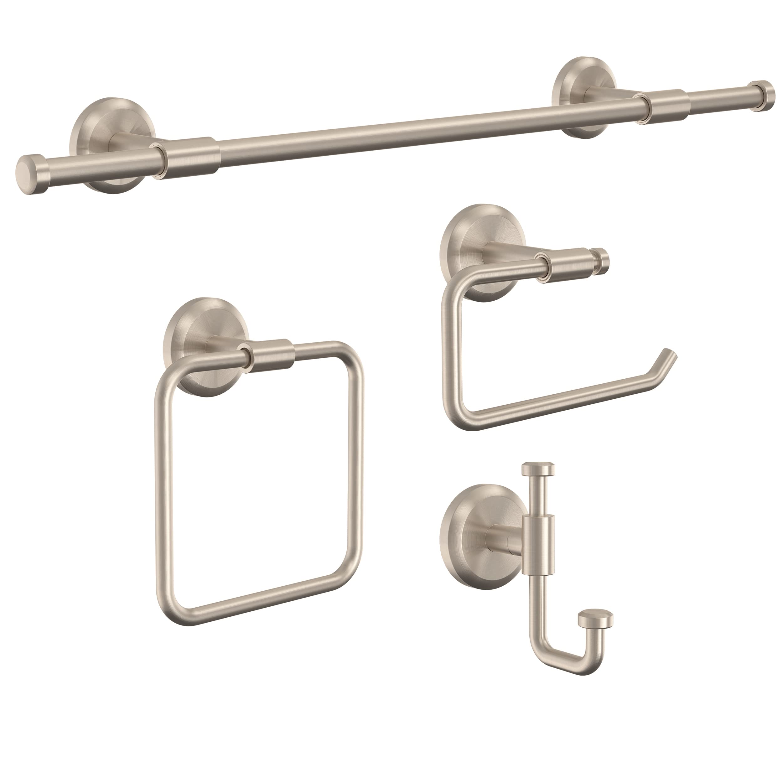 DELTA FAUCET WSD24-BN Westdale 24 in. Wall Mount Towel Bar Bath Hardware Accessory in Brushed Nickel