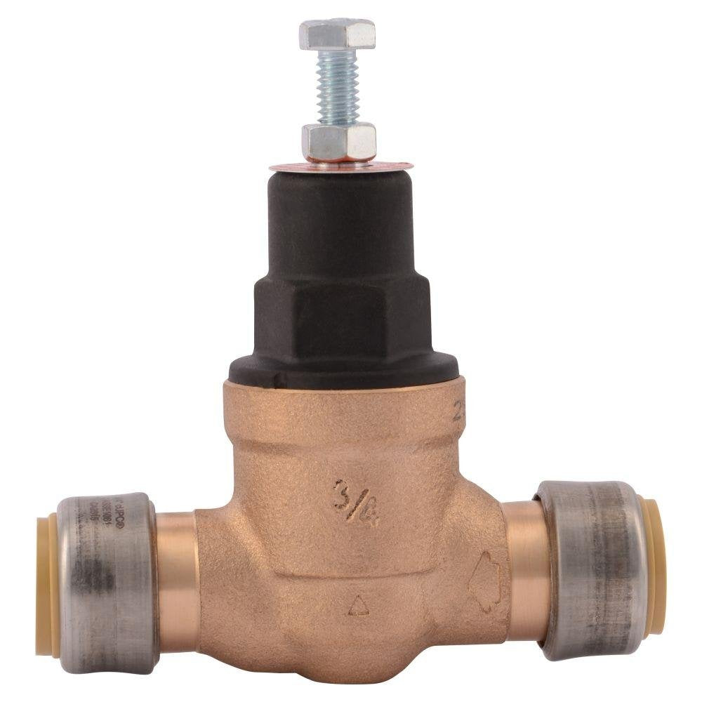 SharkBite 23858-0045 23858 3/4 in. Push-to-Connect Bronze EB-45 Direct Pressure Regulator Valve