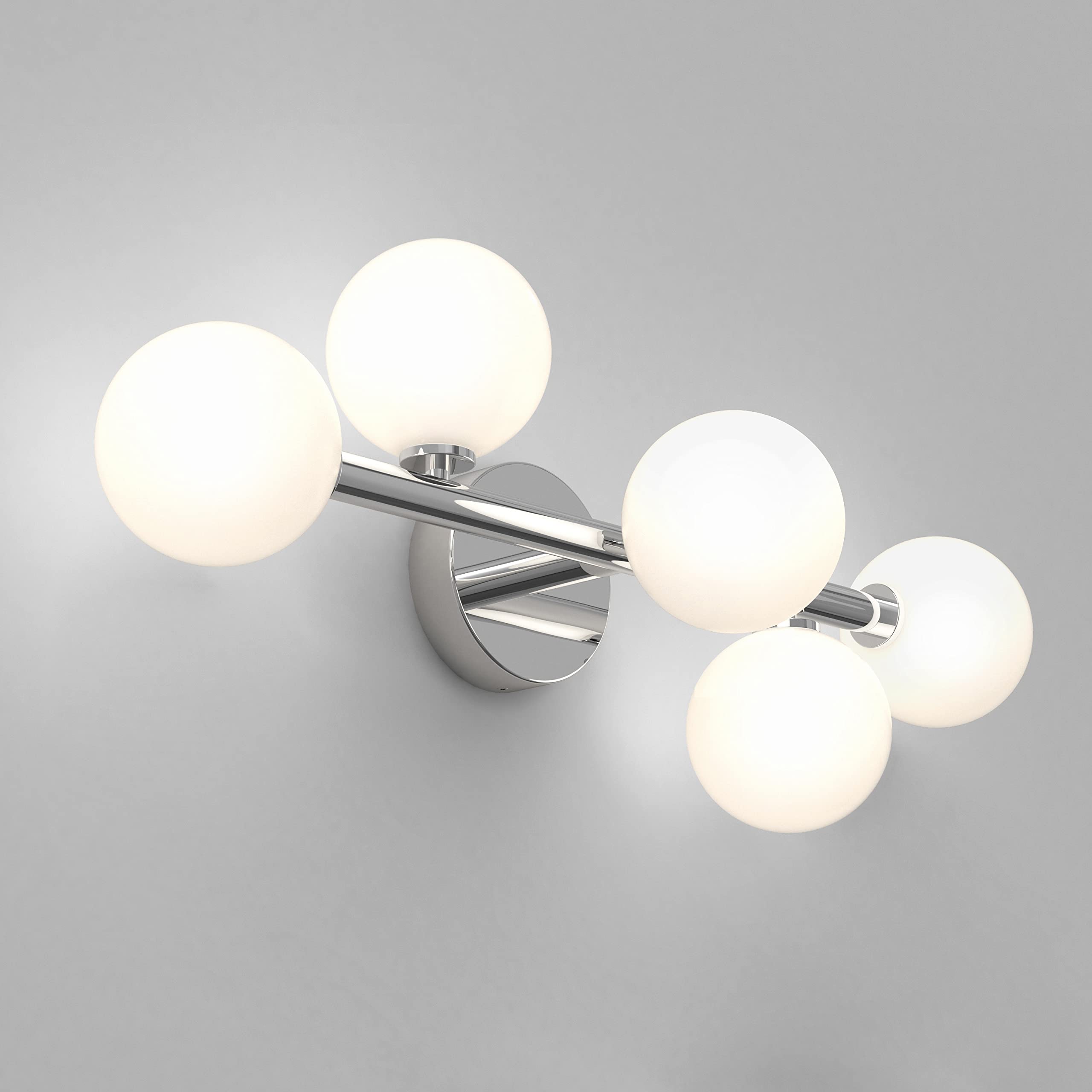 Artika Bloom 5-Light Vanity Light Fixture, Chrome