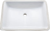 PROFLO PF2114UAWH PROFLO PF2114UA Norris 22-13/16" Rectangular Vitreous China Undermount Bathroom Sink with Overflow