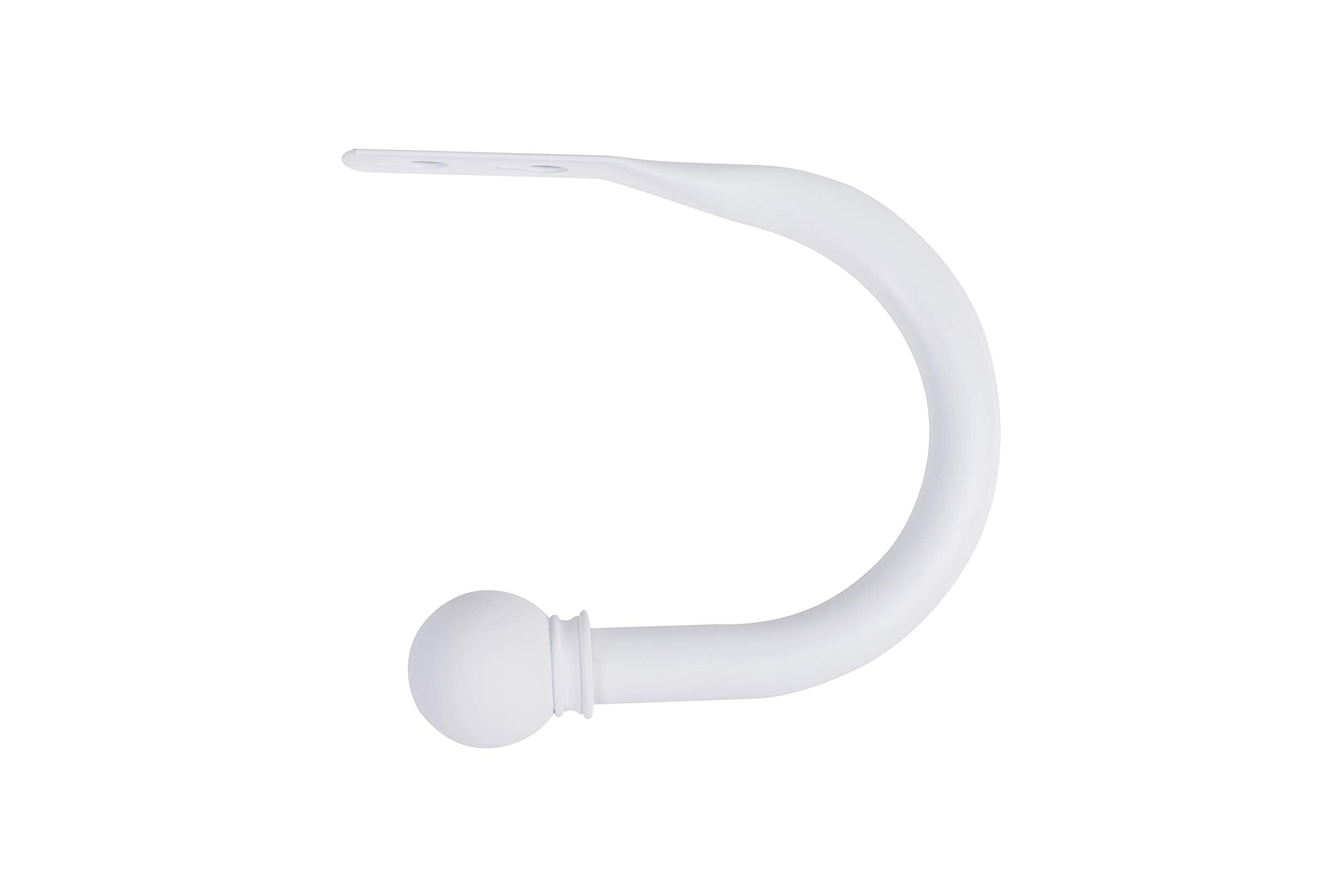 THE HAVEN COLLECTION Tiebacks in White, 1.38" Long, Set of 2