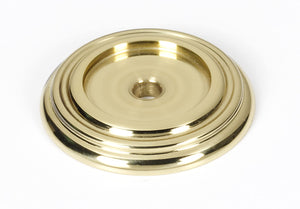 Alno Charlie's, 1 1/4" Backplate, UNLACQUERED Brass