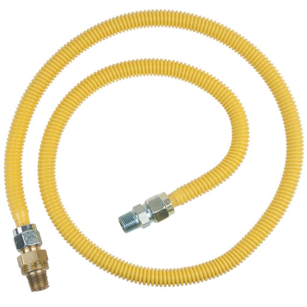 1/2 in. MIP x 1/2 in. MIP x 60 in. Gas Connector (5/8 in. OD) w/Safety+Plus2 Thermal Excess Flow Valve (107,000 BTU)