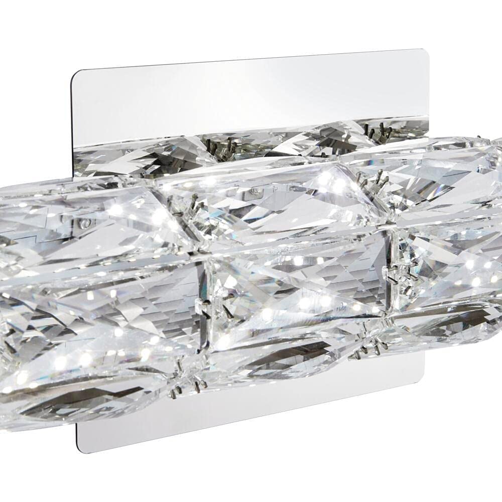 Keighley 24 in. Chrome LED Crystal Vanity Light Bar