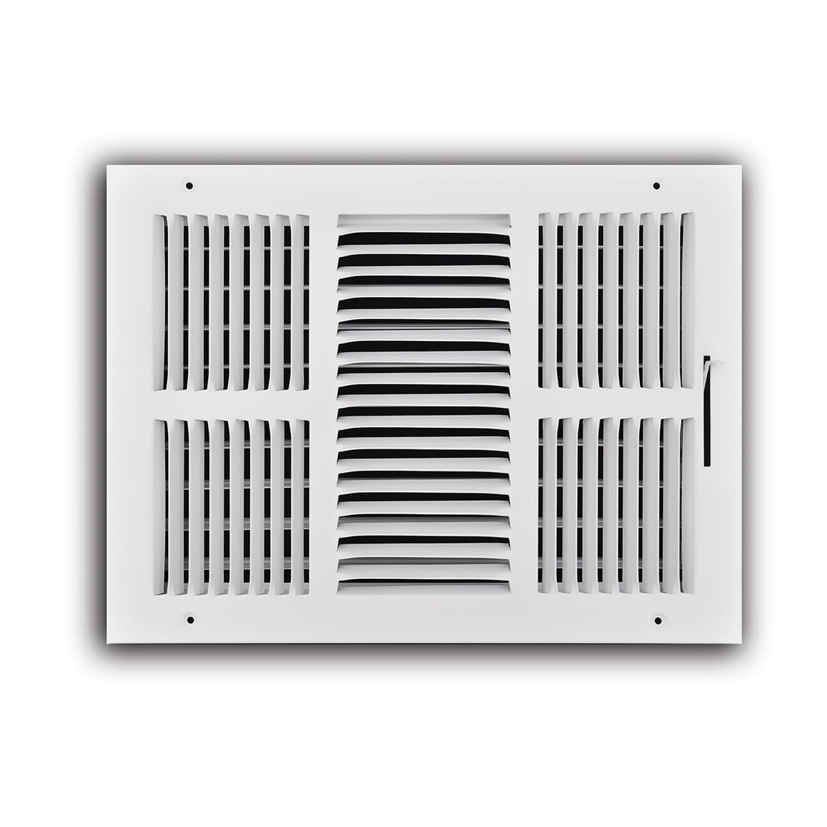 ProSelect PS3WW1410100 10" x 14" Wall/Ceiling Register with Mounting Holes - White