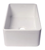 Alfi ABF3018-W Kitchen Sink, 30"L x 18"W x 10"H, White