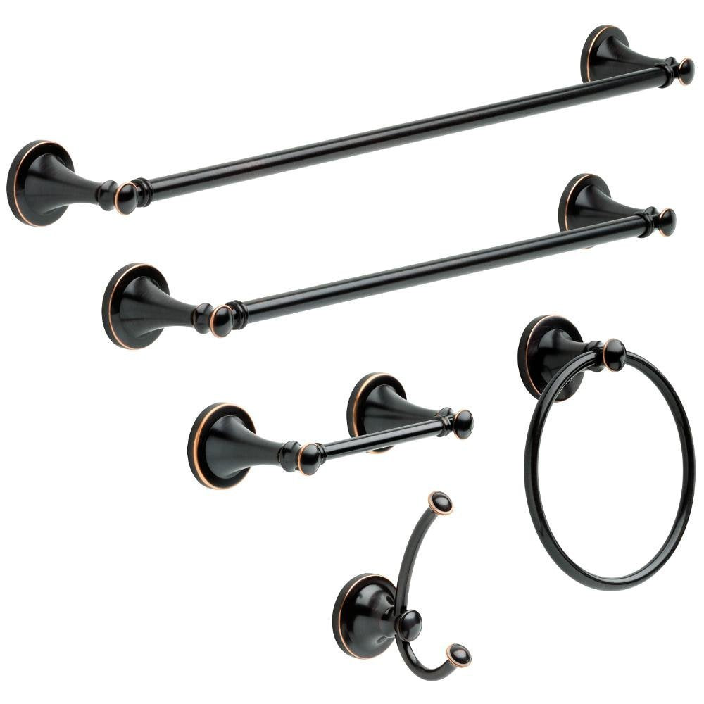 Delta Silverton Towel Ring in SpotShield Venetian Bronze