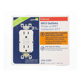 Leviton GFNT1-3W Self-Test SmartlockPro Slim GFCI Non-Tamper-Resistant Receptacle with LED Indicator, 15-Amp, 3-Pack, White