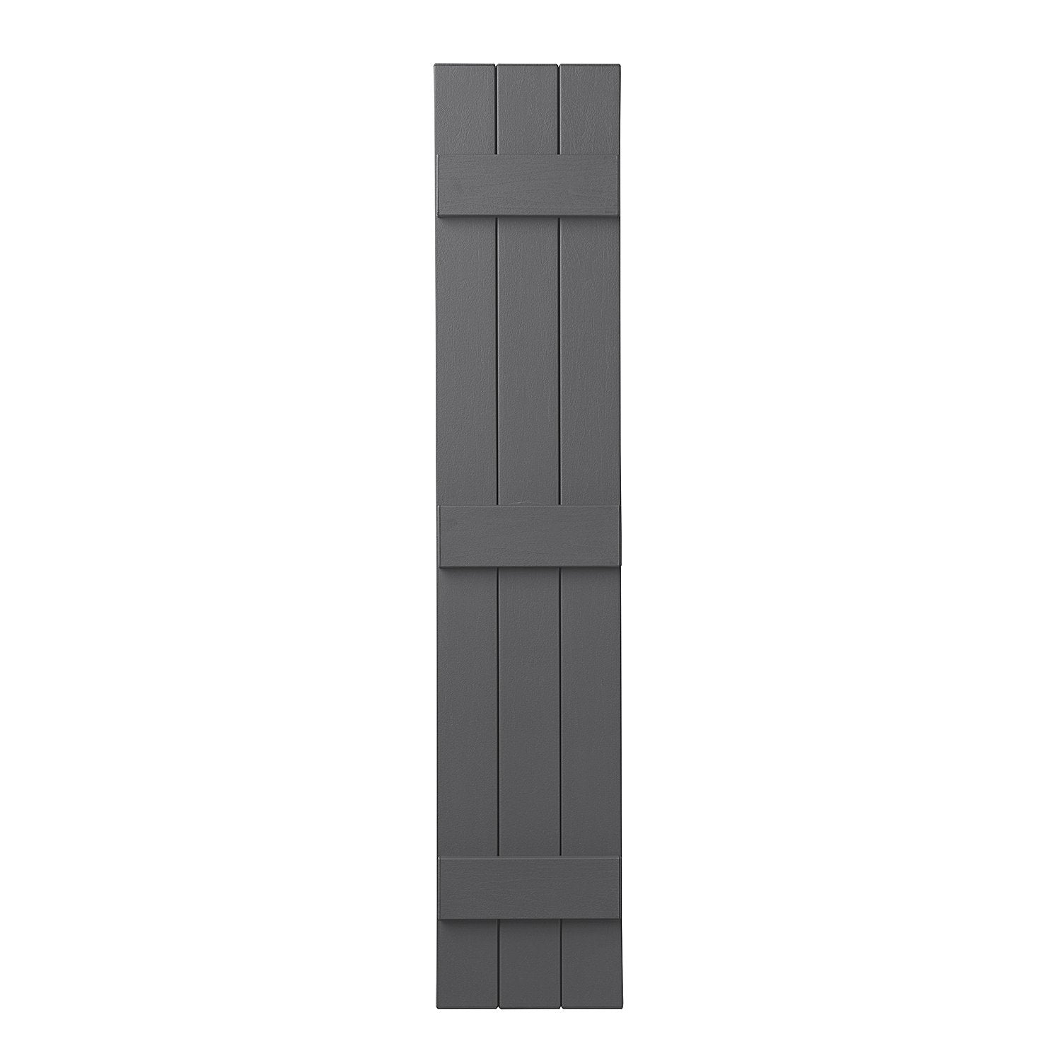 Ply Gem Shutters and Accents VIN3C1159 16 3 Board Closed Board & Batten Shutter, Gray