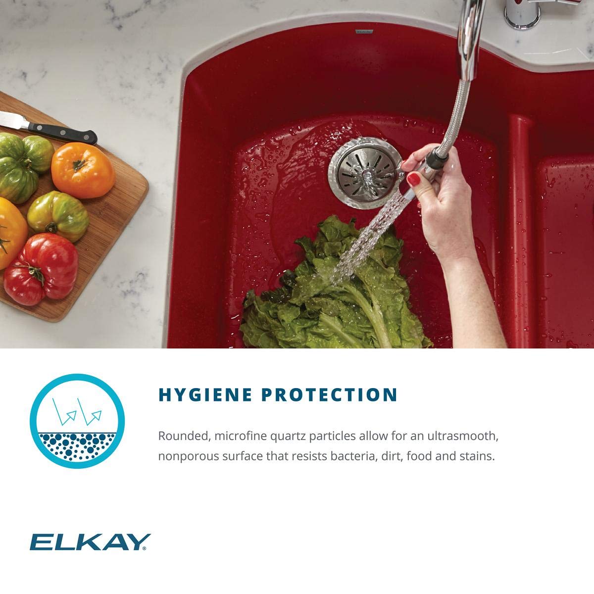 Elkay Quartz Luxe ELXRU13322RT0 Ricotta Single Bowl Undermount Sink