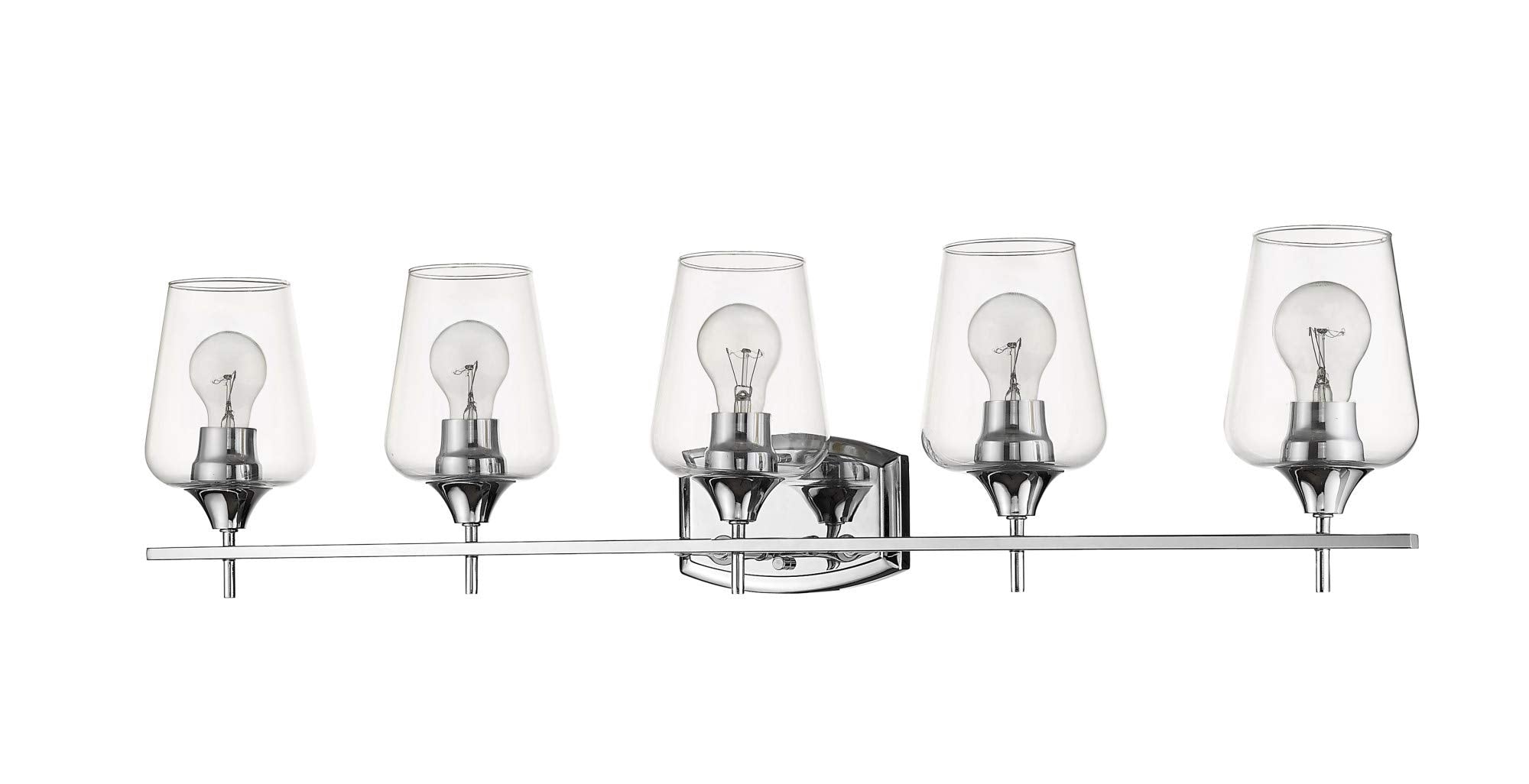 Z-Lite 5 Light Vanity 473-5V-OBR, Clear