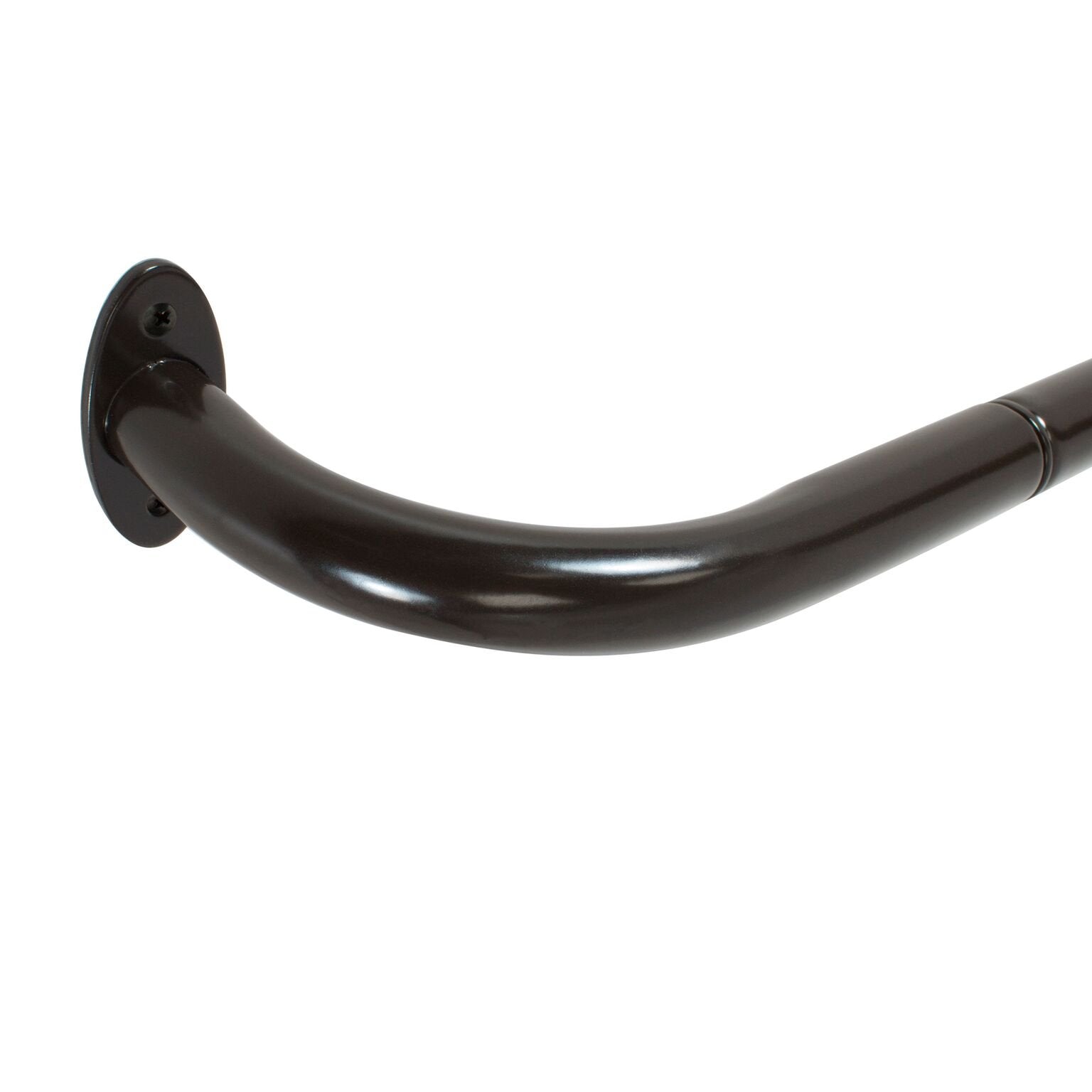 Decopolitan Wrap Around Single Rod Set, 46-120", Oil Rubbed Bronze