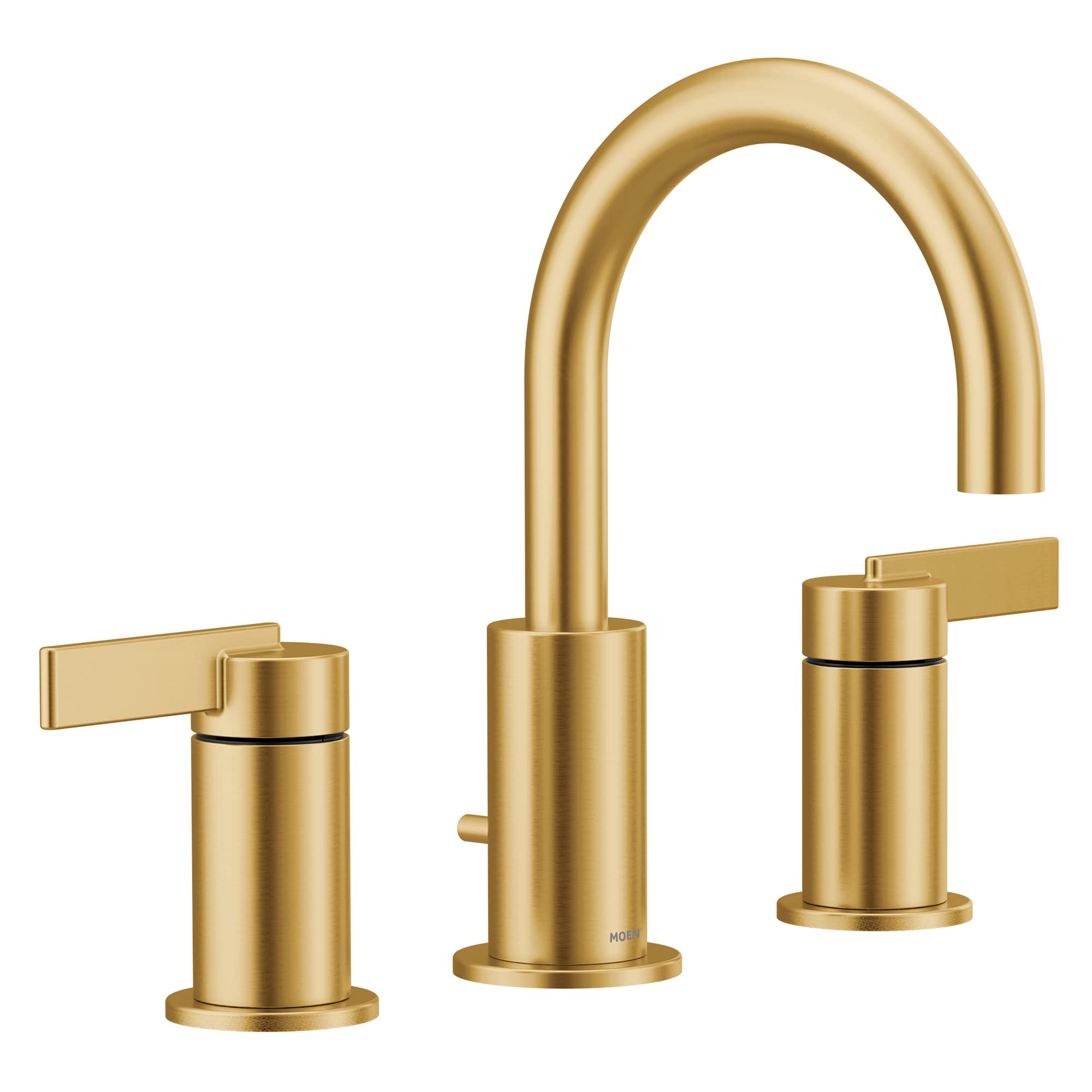 Moen Brushed Gold Cia T6222BG 8 in. Widespread 2-Handle High-Arc Bathroom Faucet Trim Kit , Valve Required, T6222BG