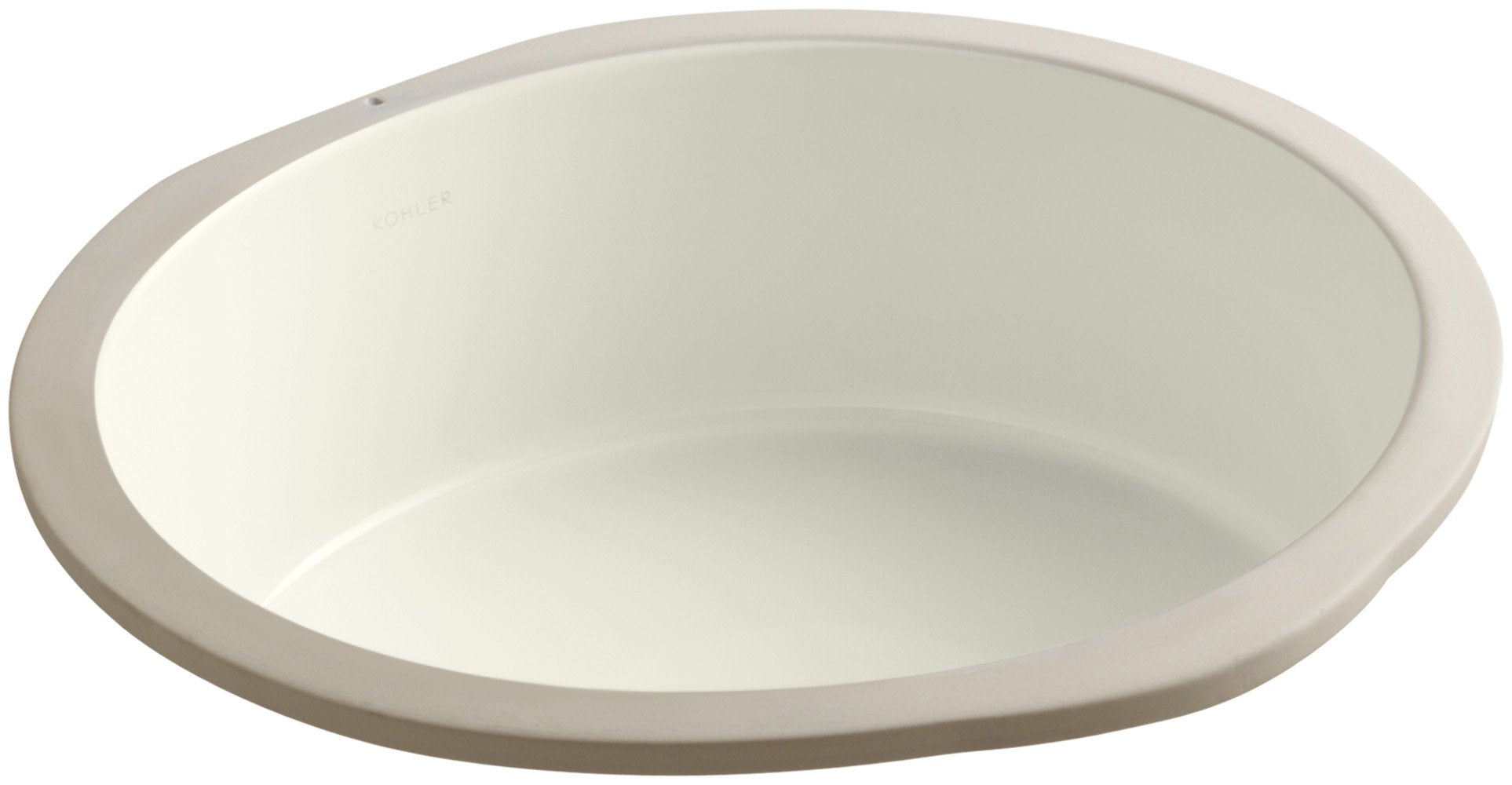 Kohler K-2883-96 Vitreous china undermount Round Bathroom Sink, 20.75 x 18 x 9.75 inches, Biscuit