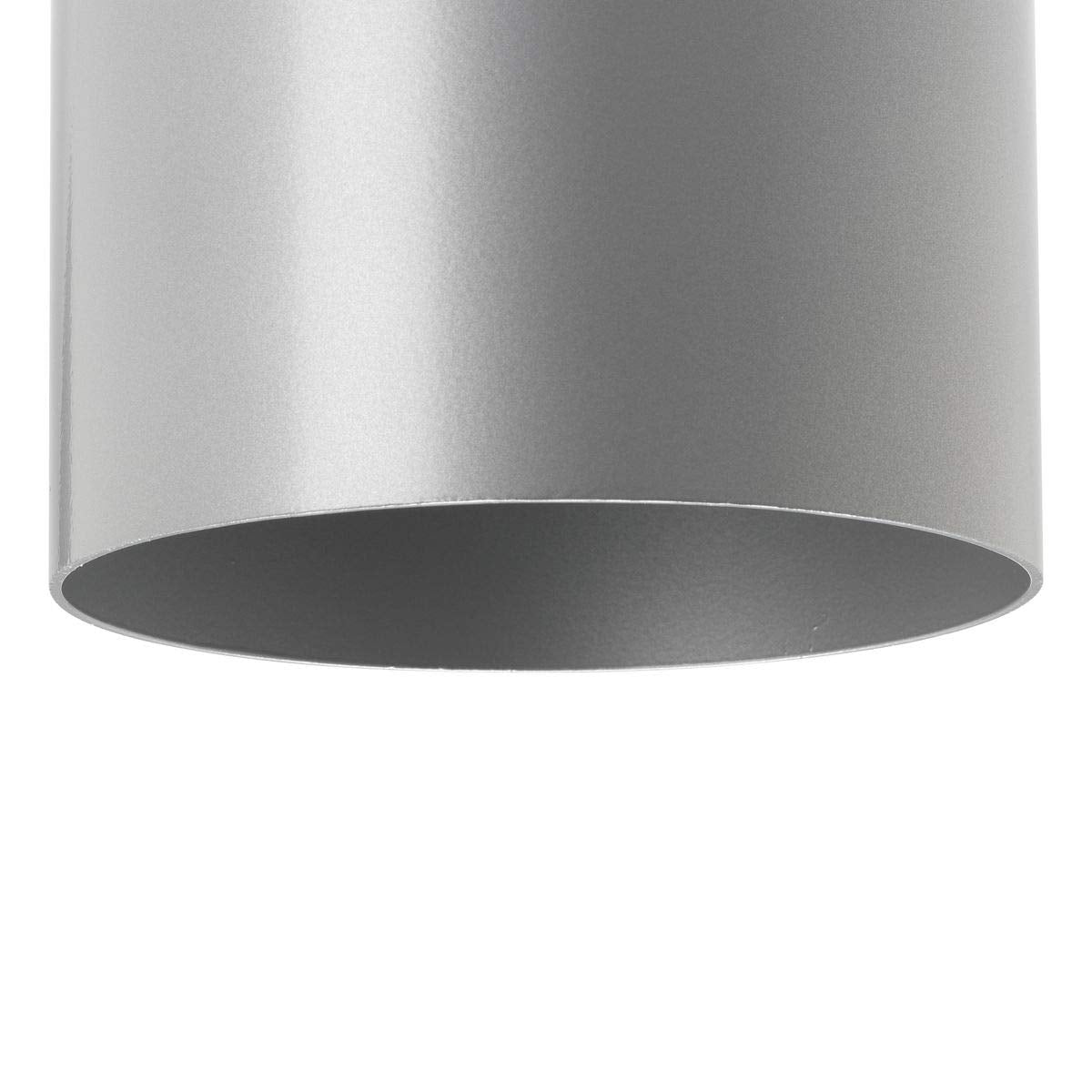 Progress Lighting Cylinder Collection 5" Modern Outdoor LED Up/Down Wall Lantern Light Metallic Gray