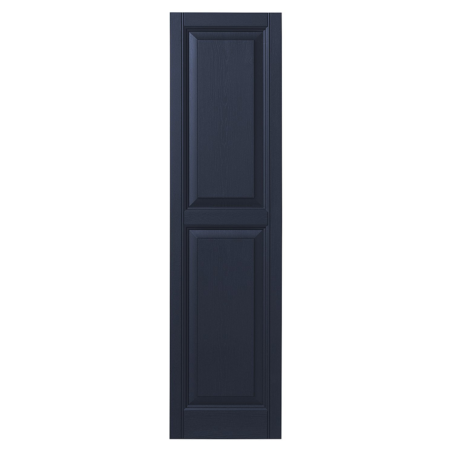 Ply Gem Shutters and Accents VINRP1555 95 Raised Panel Shutter, 15", Dark Navy