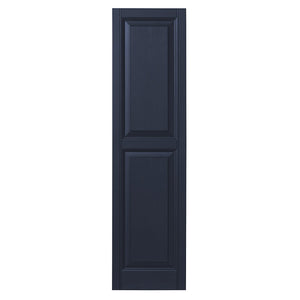 Ply Gem Shutters and Accents VINRP1559 95 Raised Panel Shutter, 15", Dark Navy