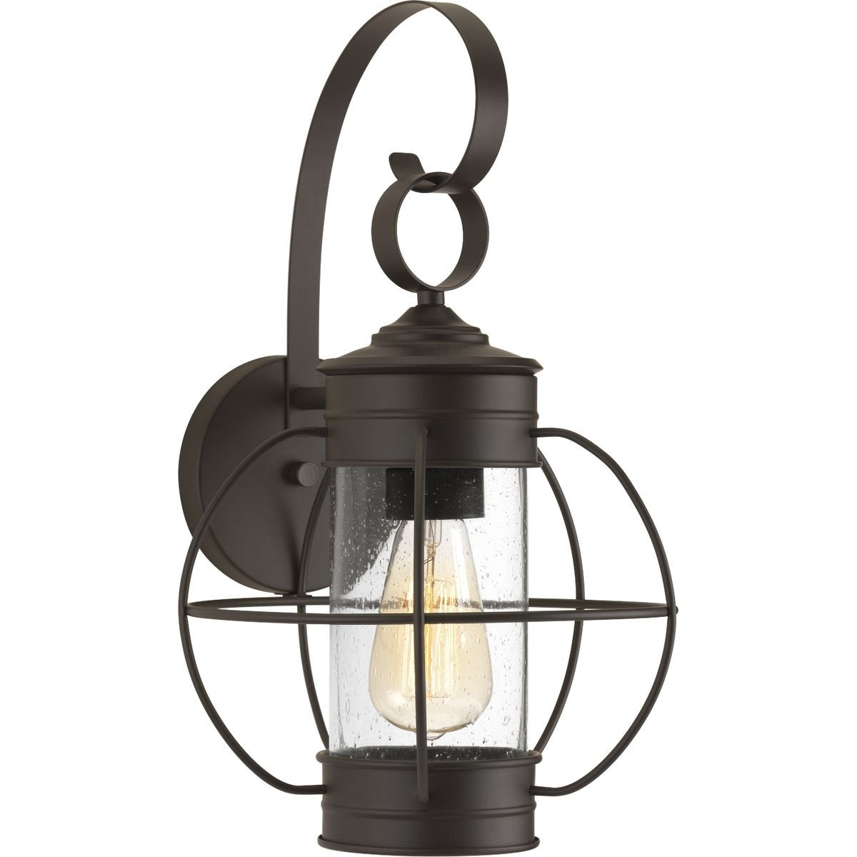 Progress Lighting P560043-020 Haddon Antique Bronze One-Light Medium Wall Lantern