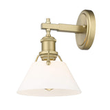 Orwell 1 Light Bath Vanity Brushed Champagne Bronze with Opal Glass Shade