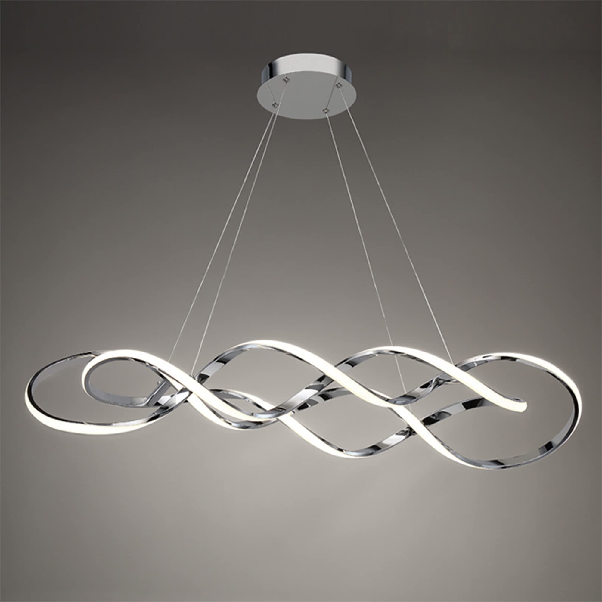 WAC Lighting Interlace 39in LED Pendant 3000K in Chrome