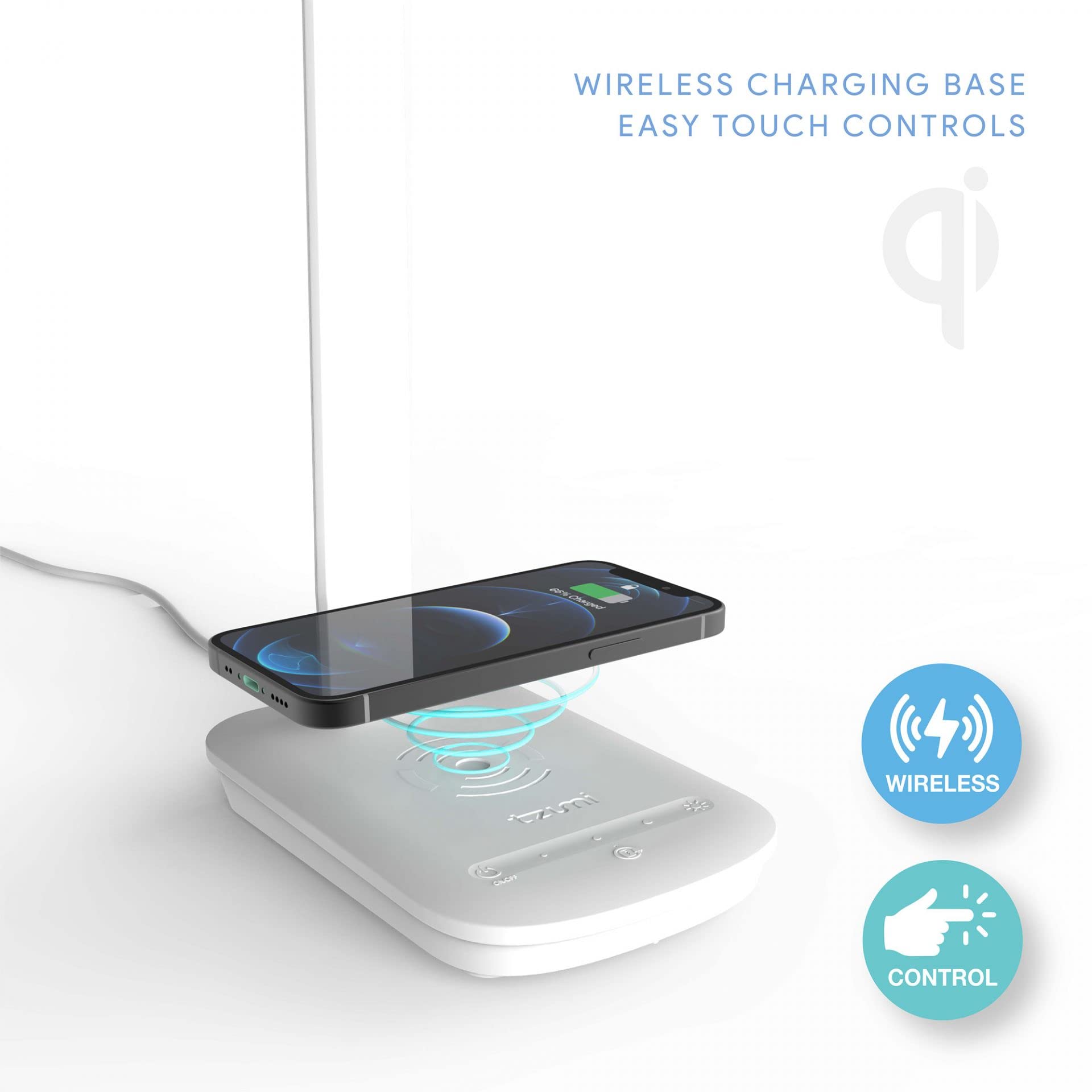 Tzumi 7998 Qi Wireless Charging Desk Lamp