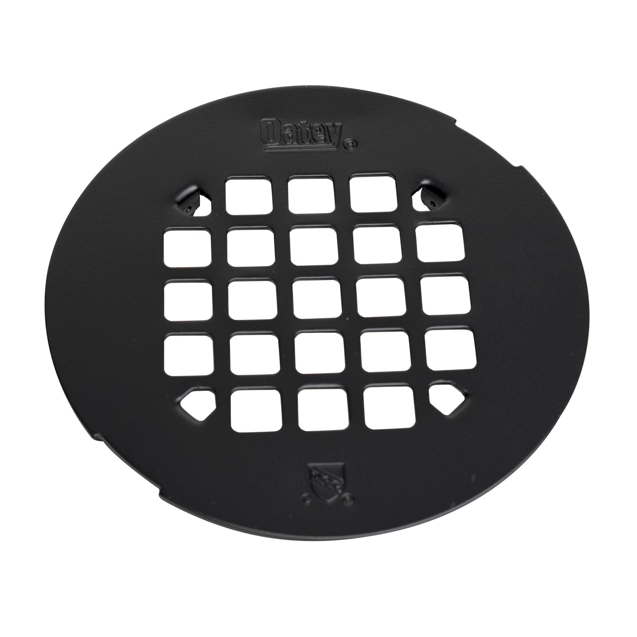 OATEY Round Matte Black SNAP Strainer 42422 (42422) (4/Each)