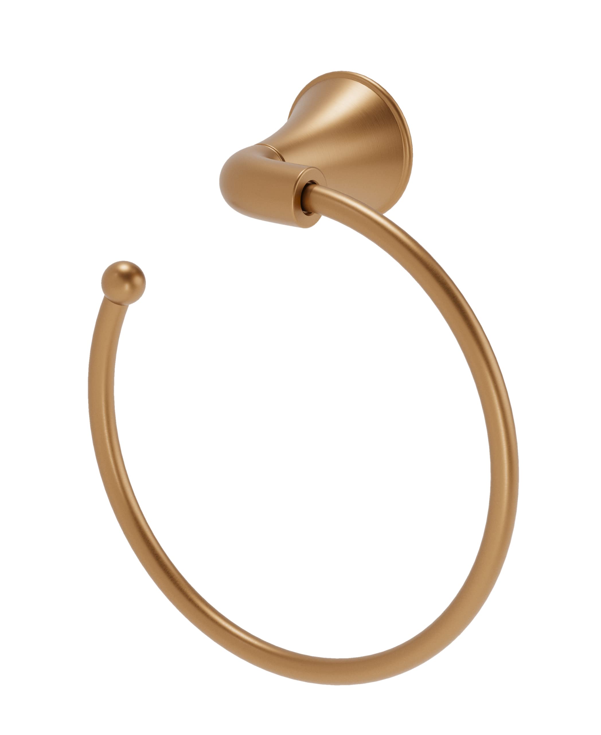 Symmons Elm Hand Towel Ring with Mounting Hardware in Brushed Bronze