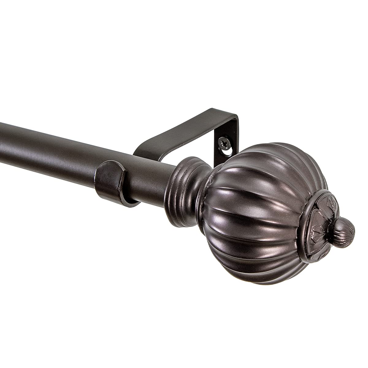 UTOPIA ALLEY 3/4 Inch Curtain Rod - Curtain Rods For Windows 48 to 86 Inch, Adjustable Drapery Rods, Oil rubbed bronze Curtain Rods, Bedroom & Living Room Decorative Curtain Rods, Tapestry Poles (Oil rubbed bronze, 48"-86")