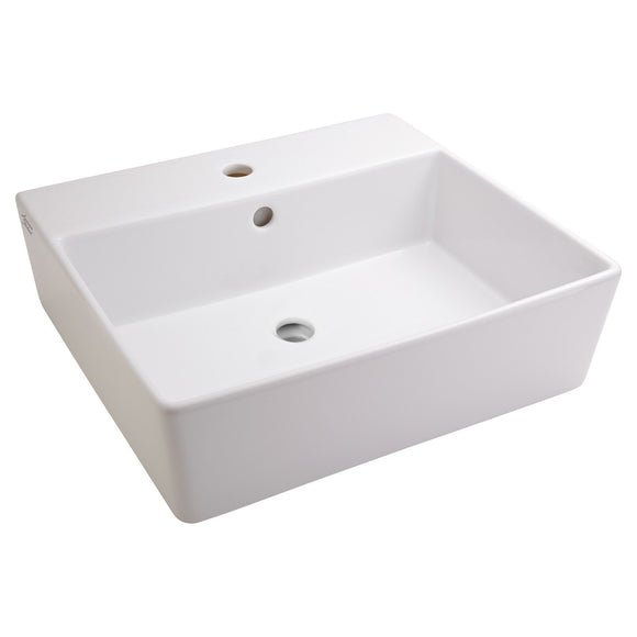 American Standard 552001.02 0552001.020 Loft Above Counter Sink with Faucet Hole, White
