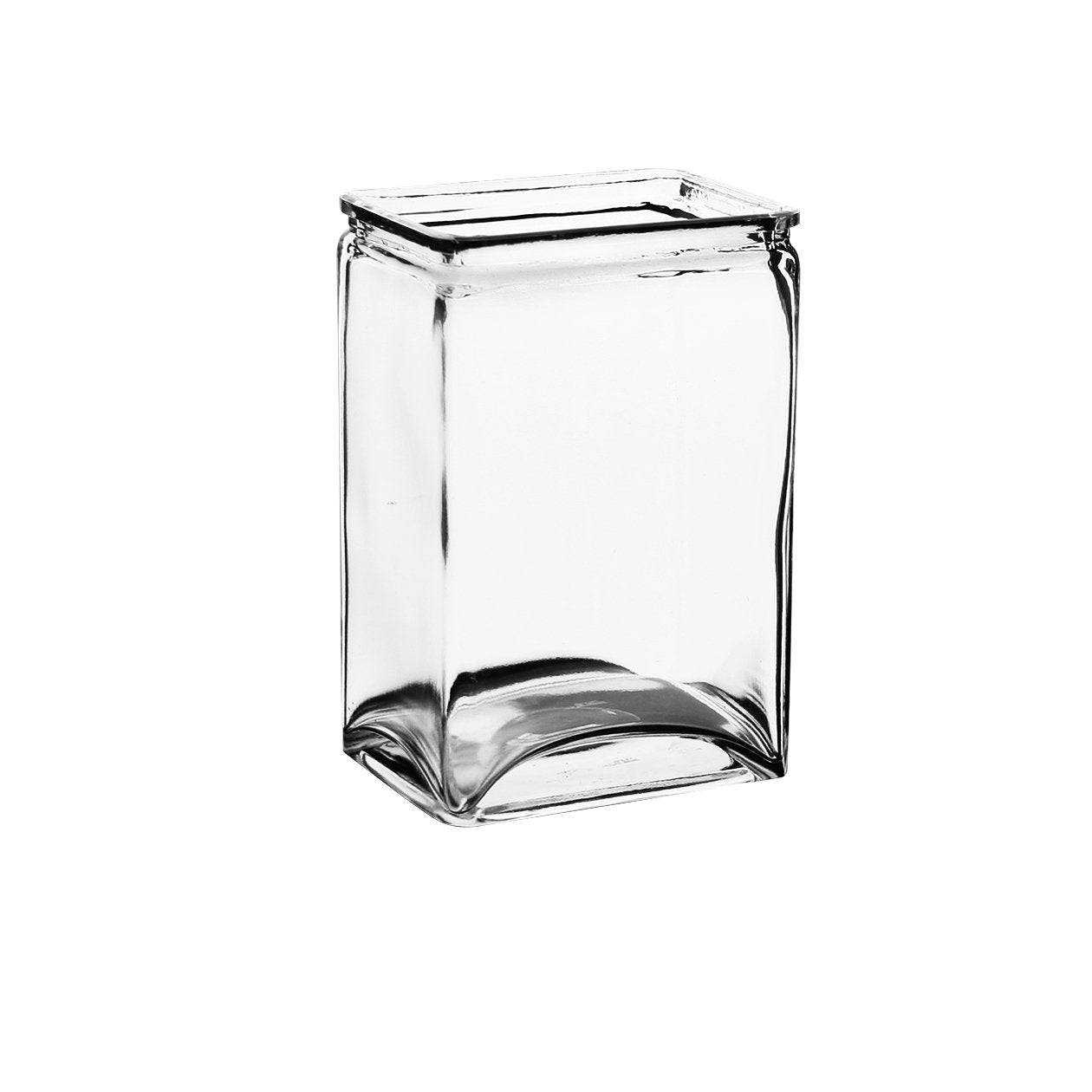 Syndicate Sales 4" x 3" x 6" Rectangle Vase, Clear