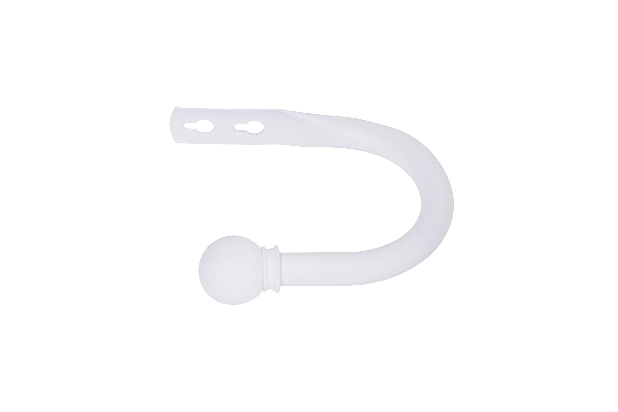 THE HAVEN COLLECTION Tiebacks in White, 1.38" Long, Set of 2