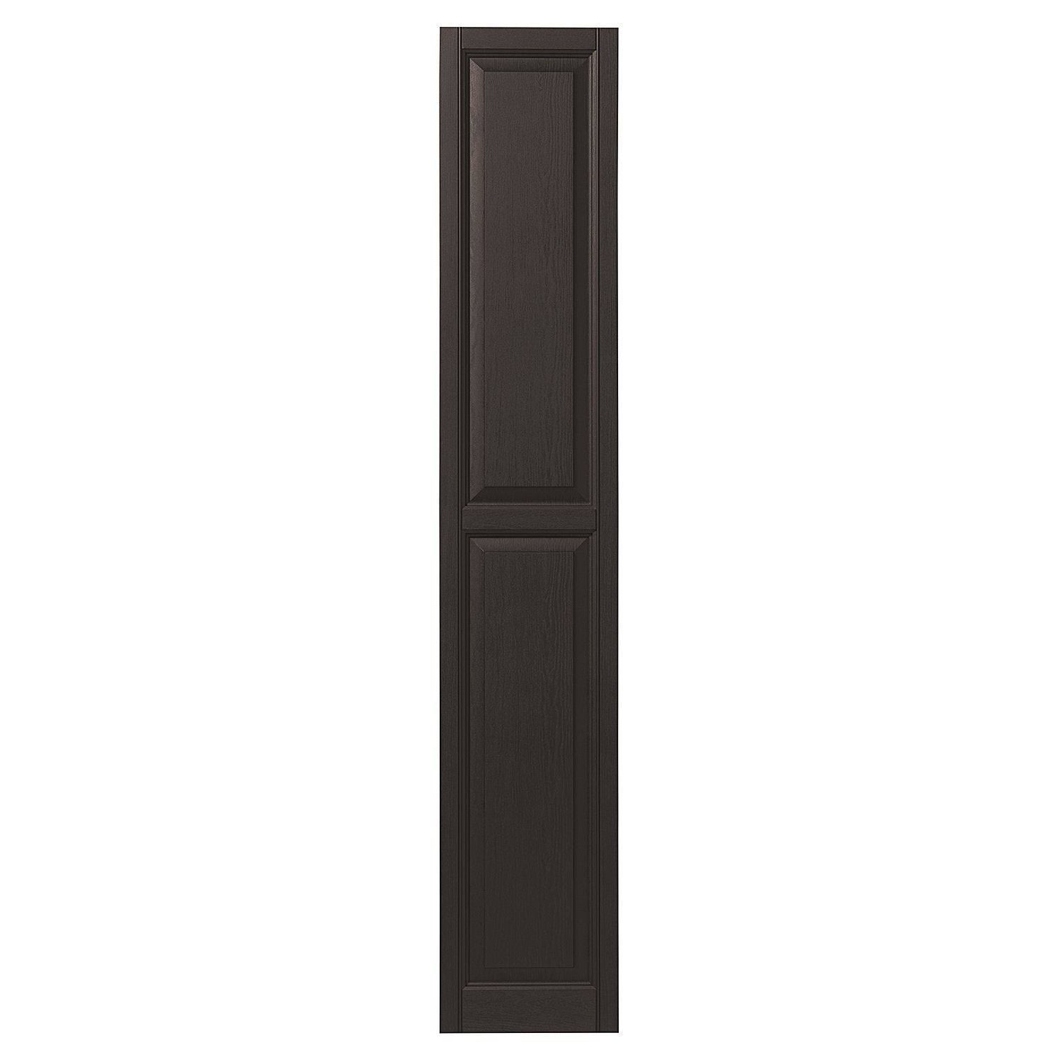 Ply Gem Shutters and Accents VINRP1581 59 Raised Panel Shutter, 15", Brown