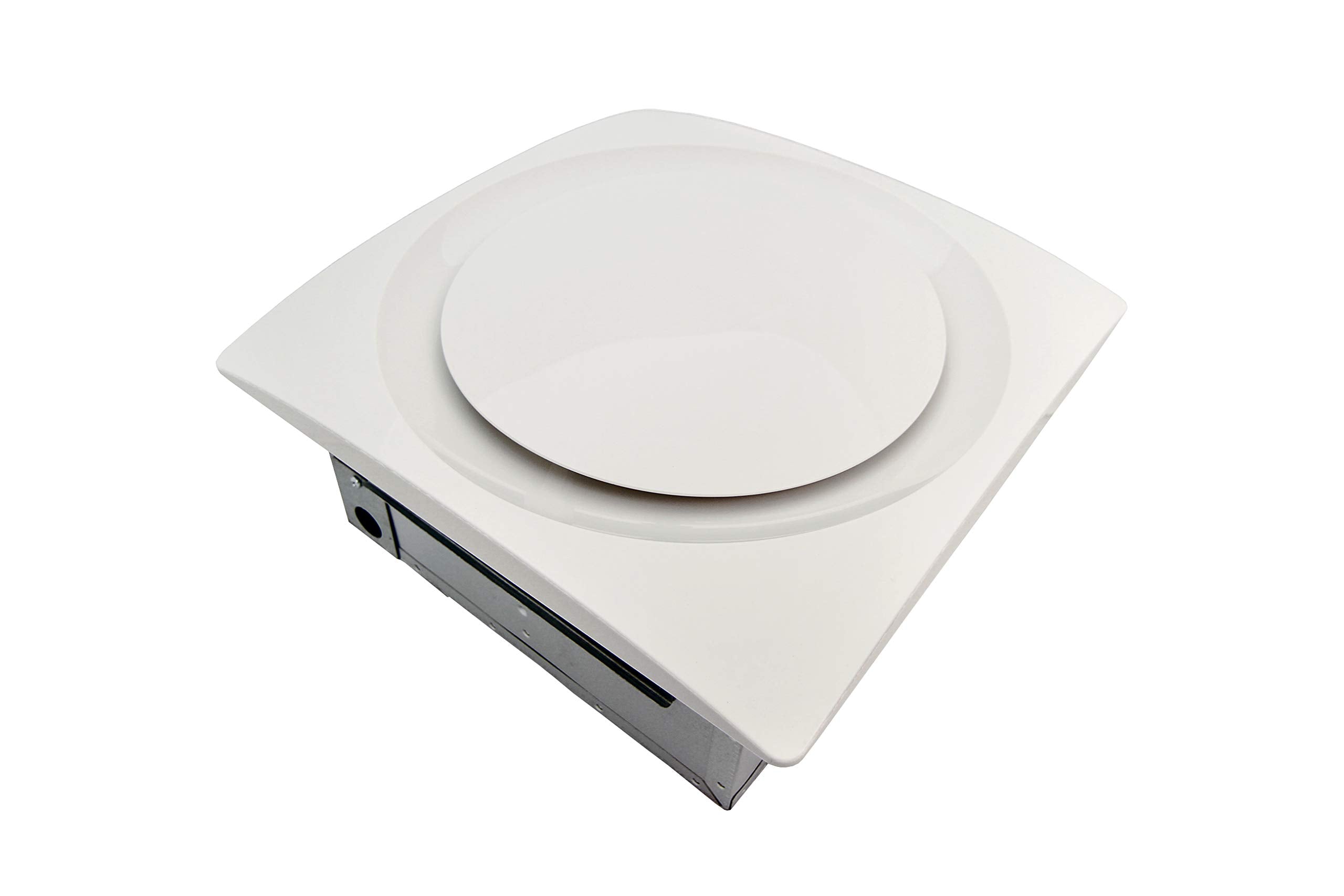 Aero Pure AP90-S G6 W Slim Fit 90 CFM Bathroom Ventilation Fan, White Grille