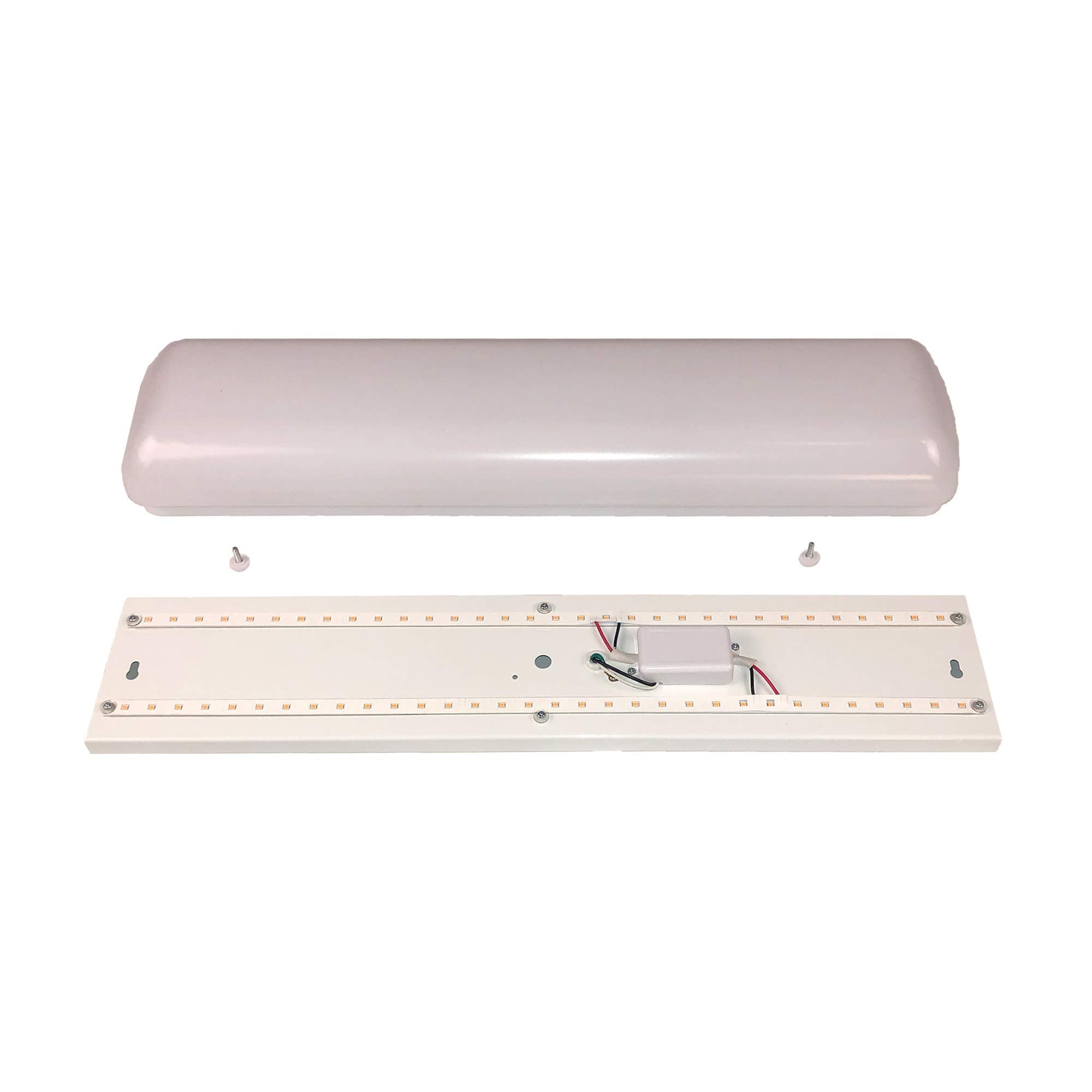 WAC Lighting WS-224-27-WT 2700K Warm White Flo Energy Star LED Bath Vanity & Wall Light, 24 Inch in White