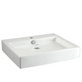American Standard 0621001.020 Studio Vessel Sink with Single Faucet Hole, 1-1/4 in, White