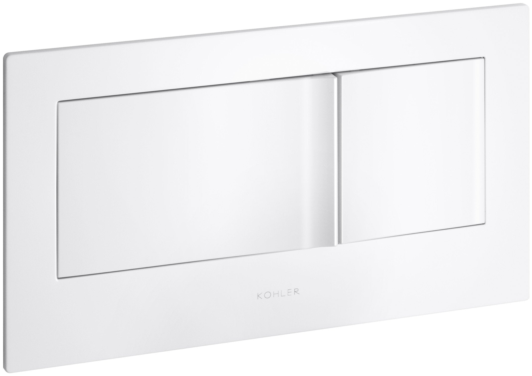 KOHLER K-6298-0 Veil Flush Actuator Plate, White