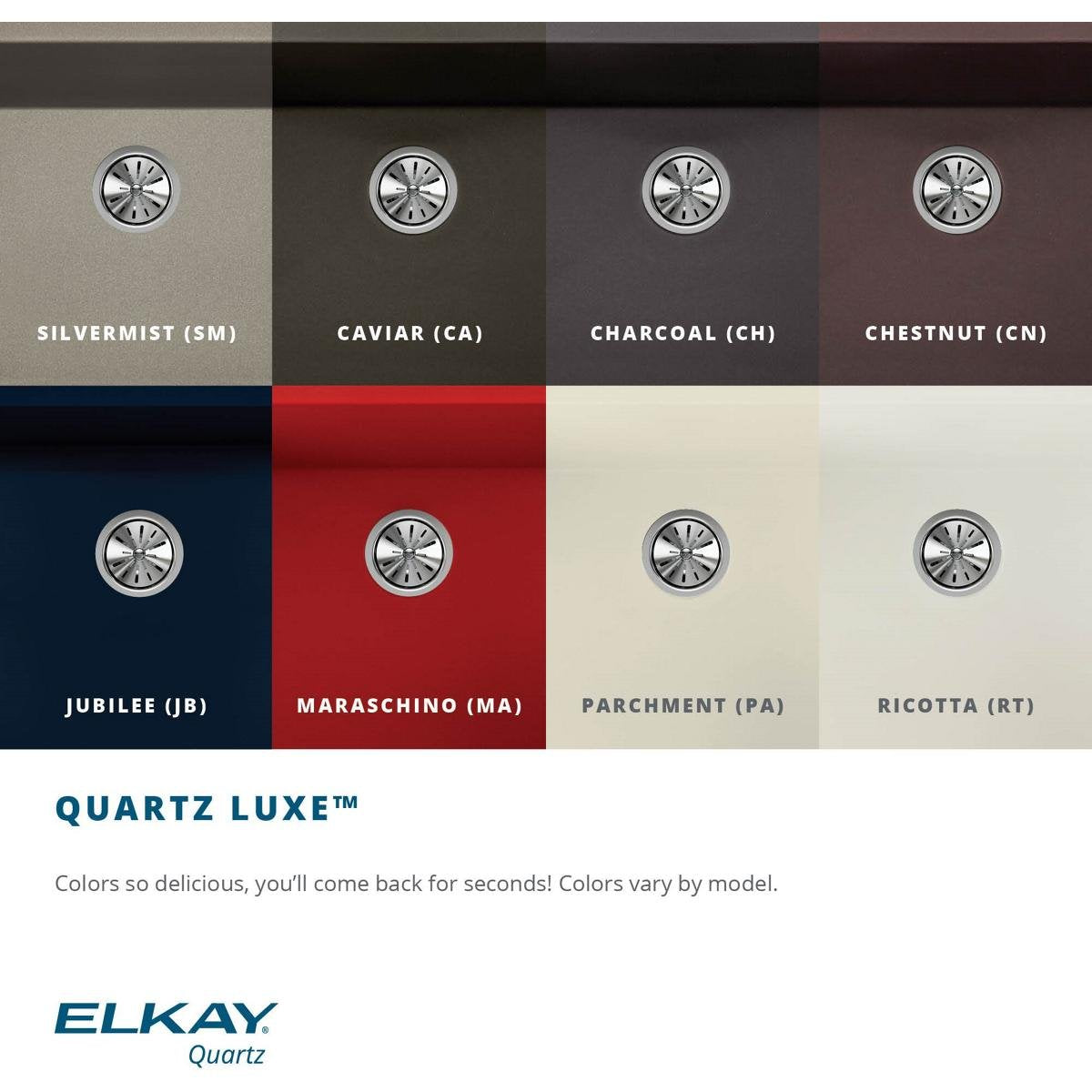 Elkay ELXRUP3620RT0 Quartz Luxe Ricotta Single Bowl Undermount Kitchen Sink with Perfect Drain