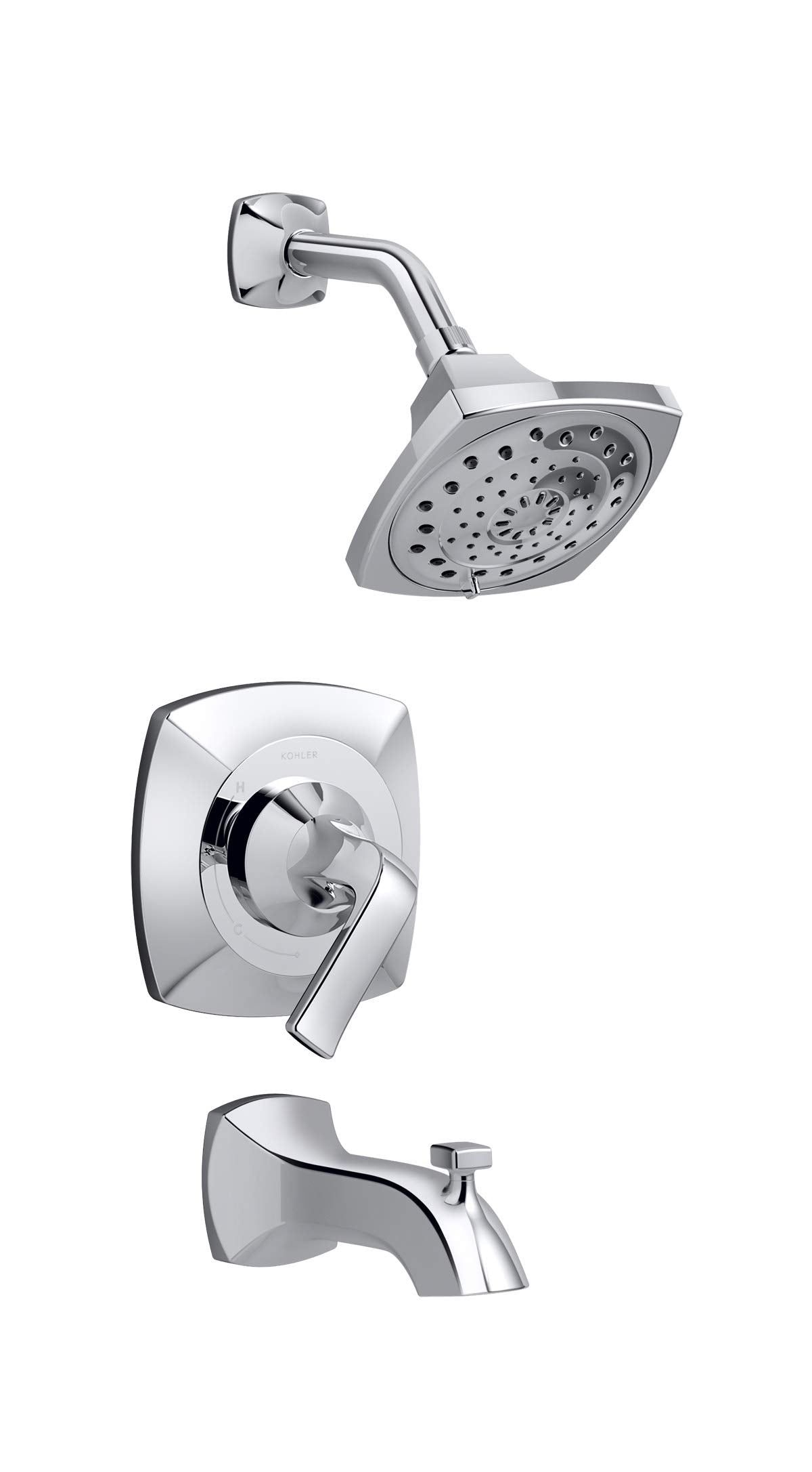 Kohler Rubicon bath and shower trim with lever handle