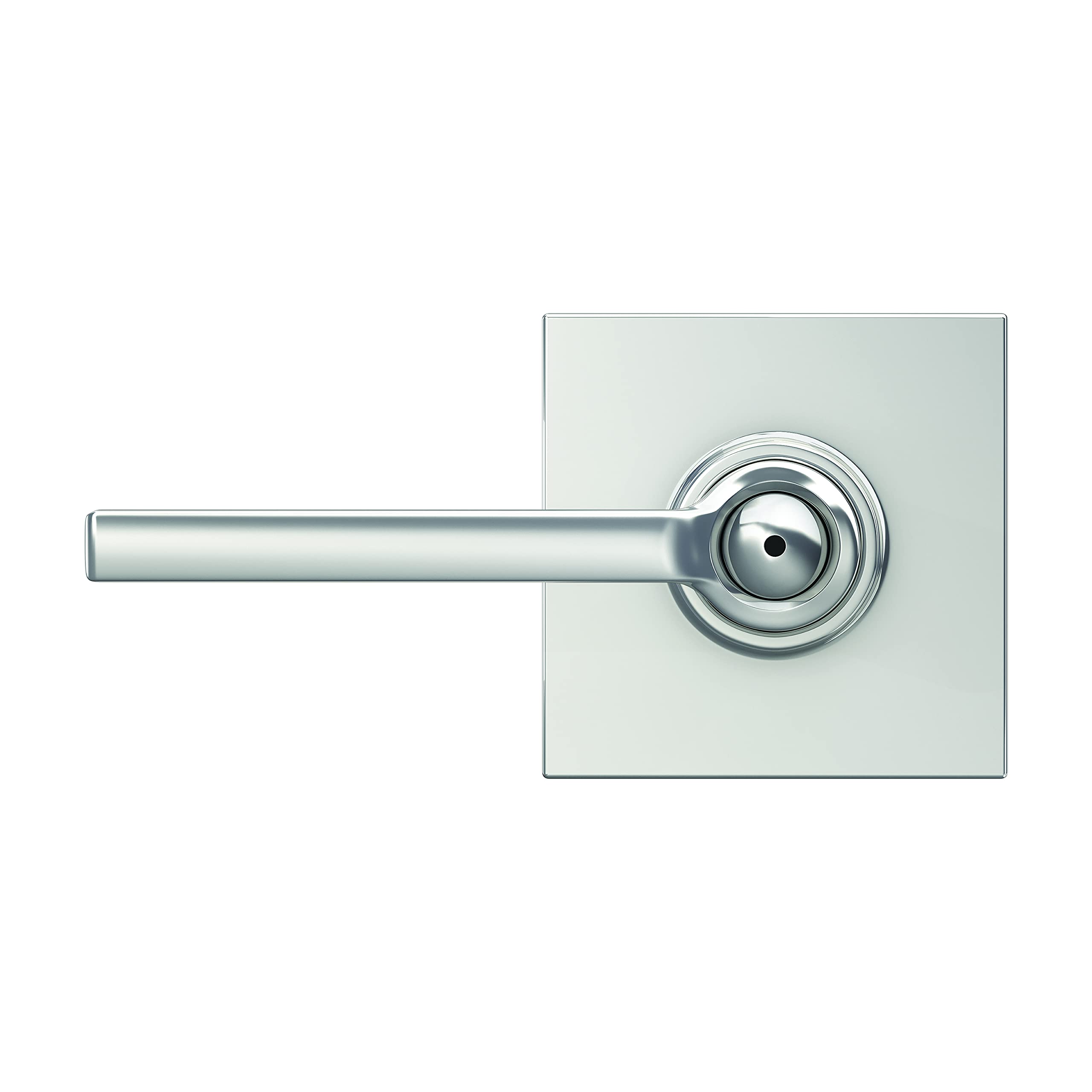 Schlage F40 LAT 625 COL Latitude Lever with Collins Trim Bed & Bath Privacy Door Lock, Bright Chrome