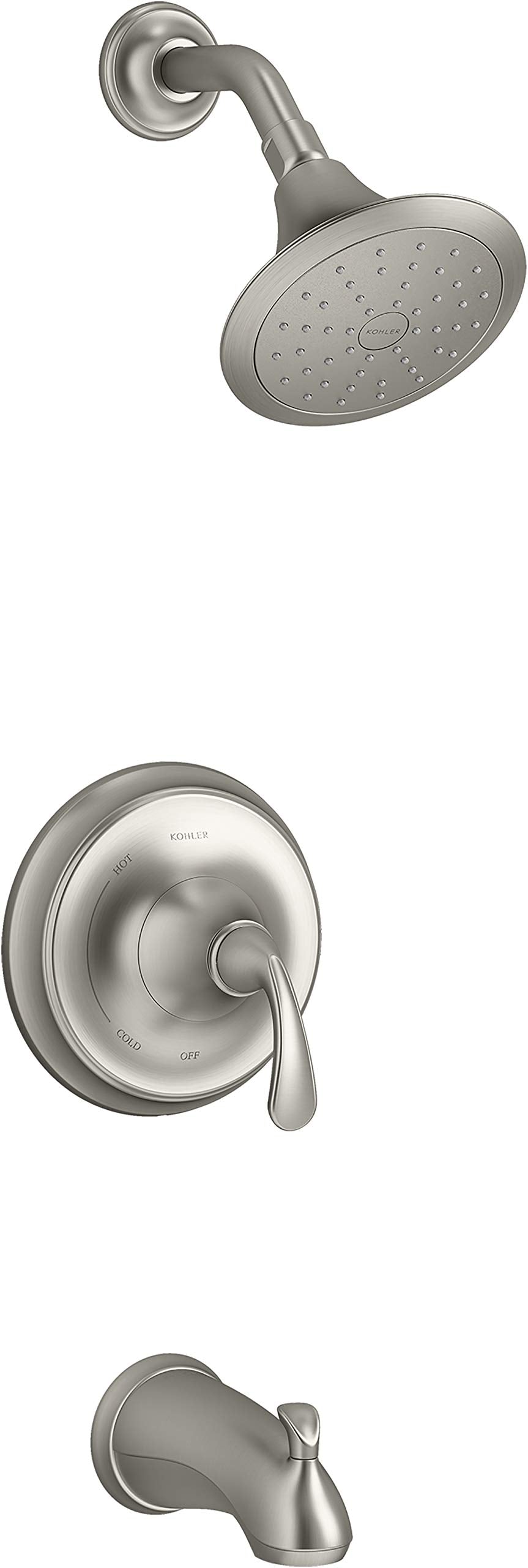 Kohler K-TS10274-4G-BN Forte Shower/Tub Trim, Vibrant Brushed Nickel