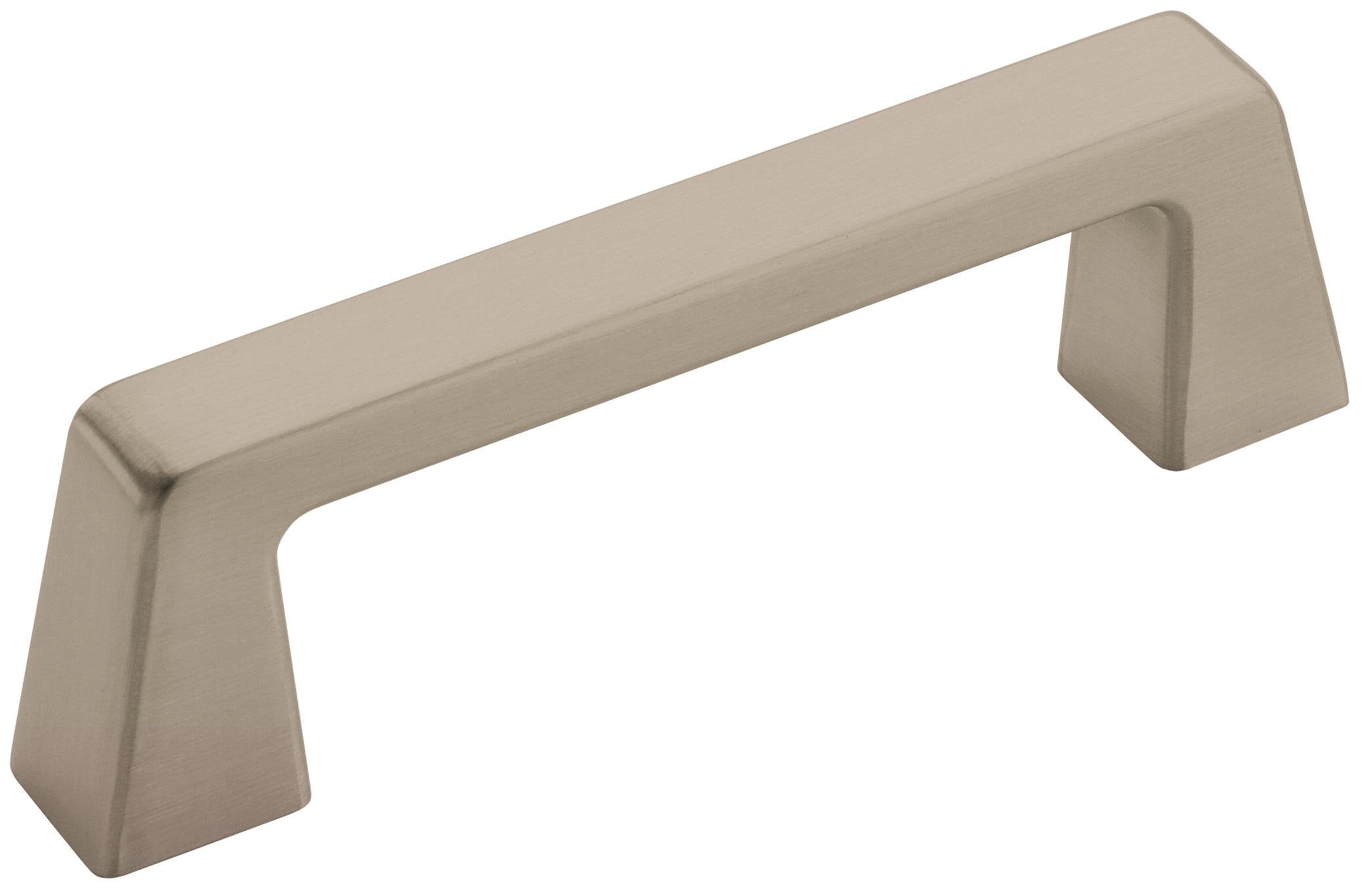 Amerock | Cabinet Pull | Satin Nickel | 3 inch (76 mm) Center to Center | Blackrock | 1 Pack | Drawer Pull | Drawer Handle | Cabinet Hardware