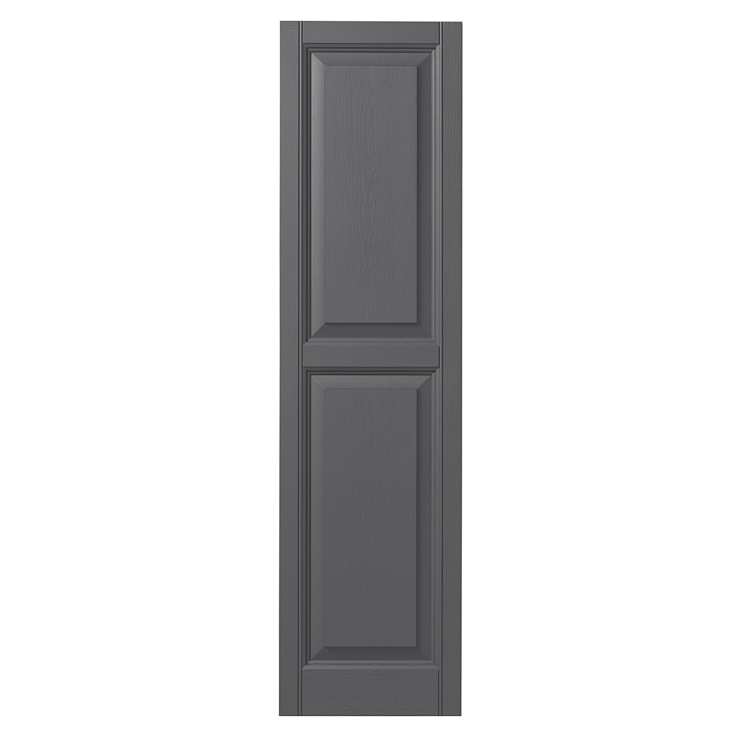 Ply Gem Shutters and Accents VINRP1551 16 Raised Panel Shutter, 15", Gray