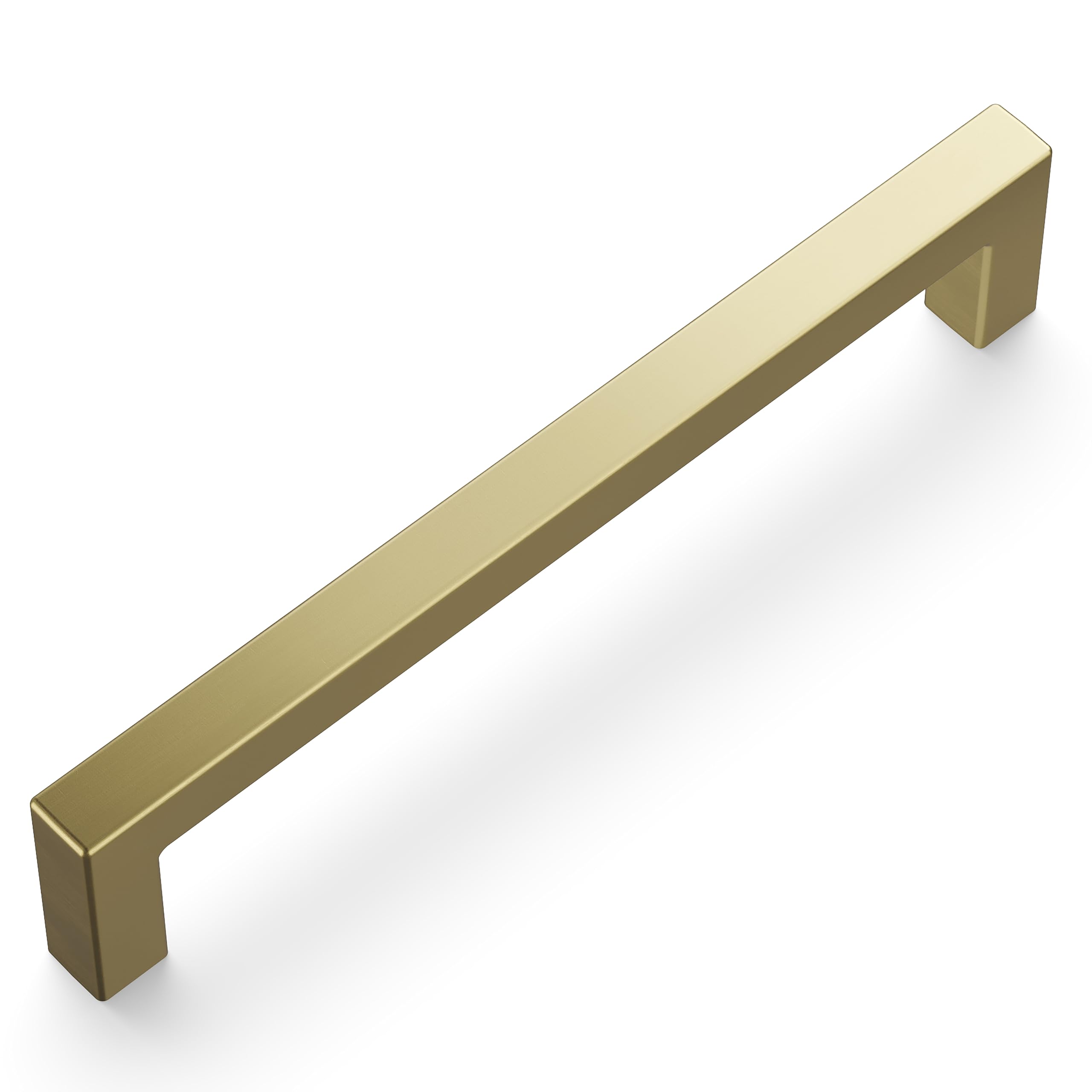 Hickory Hardware Solid Core Kitchen Cabinet Pulls, Luxury Cabinet Handles, Hardware for Doors & Dresser Drawers, 5-1/16 Inch (128mm) Hole Center, Elusive Golden Nickel, Skylight Collection (Pack of 1)