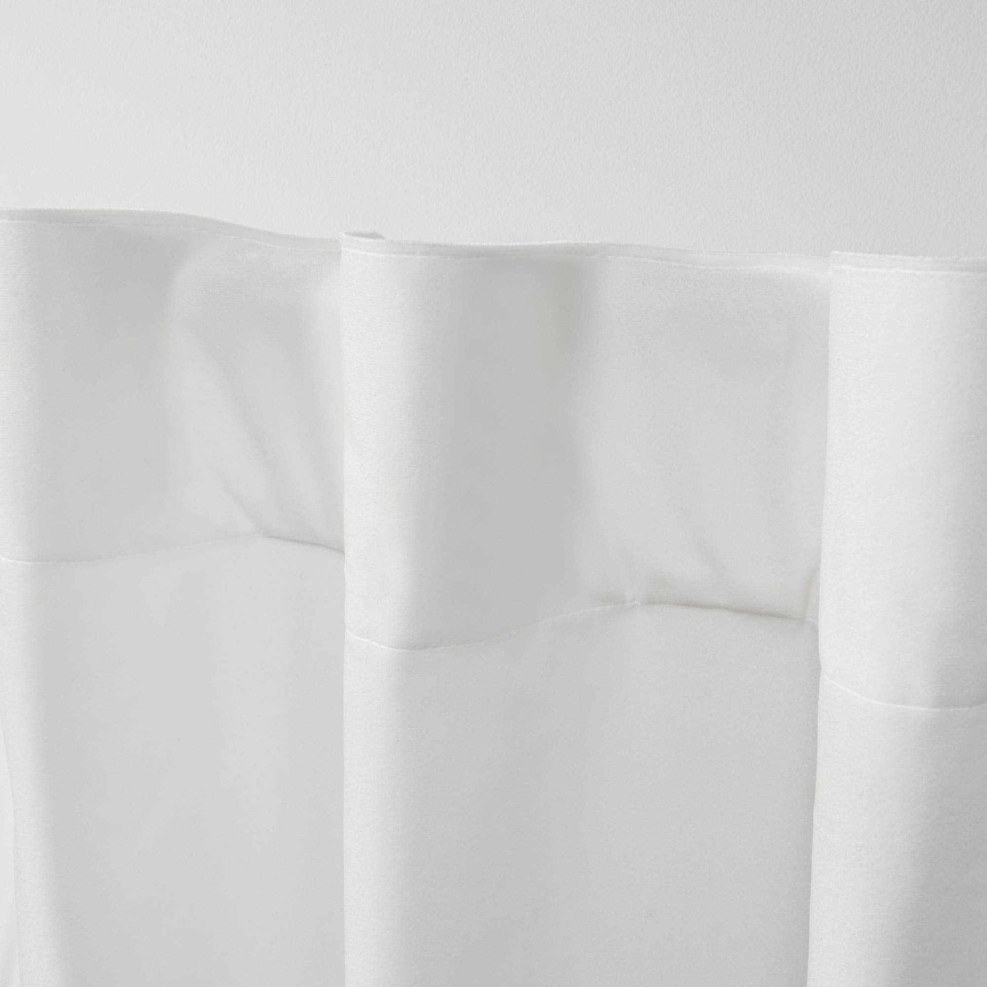 EXCLUSIVE HOME Velvet Heavyweight Light Filtering Hidden Tab Top Curtain Panel Pair, 52"x84", Winter White