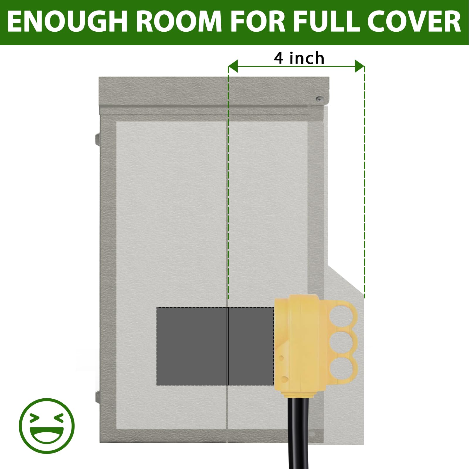 20 30 50 Amp RV Electrical Panel Receptacle - Temporary Power Outlet Panel Box, EV RV Breaker Box Prewired, 30 amp RV Outlet Receptacle with Circuit Breaker, Weatherproof Rv Plug Distribution Camper